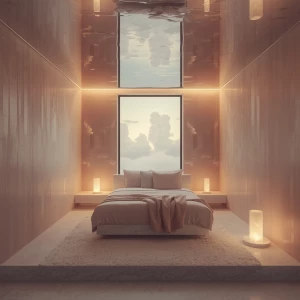 Improve your prompt:

"Imagine stepping into Bedroom 3 – Cloudmi...