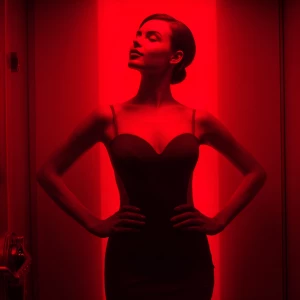 Design a striking advertisement showcasing bold typography to dr...