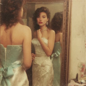 Generate a retro realistic life-like photo depicting a popular b...