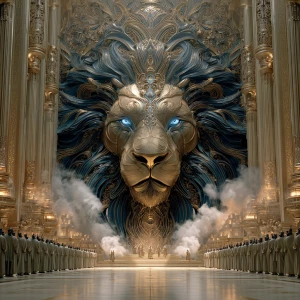 Create an epic 4K Ultra HD hyper-cinematic fantasy scene inside...