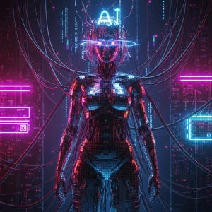 In this mesmerizing digital painting, a retrograde charismatic A...