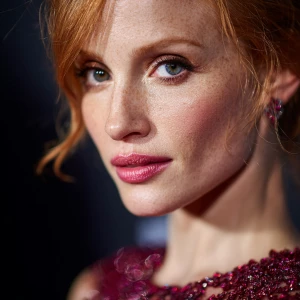 Close up of Jessica Chastain