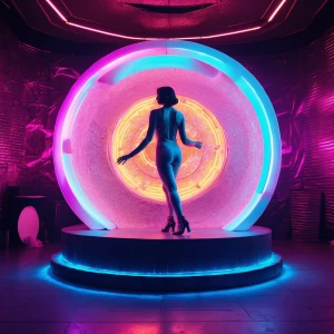 An underground rave inside a giant wheel of cheese. Walls pulse...