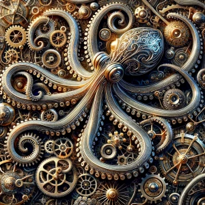 A meticulously crafted digital artifact, this vintage-chic avant...