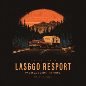 cinematic minimalist logo, premium mountain-lodge branding. A pi...