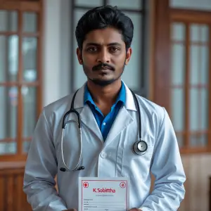 Generate a medical certificate in the name of k.sobitha