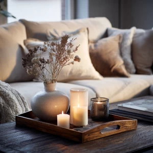 Create a realistic lifestyle editorial photograph of a Scandinav...