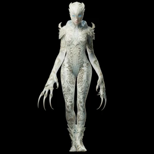 A full body photo shot of a stunning and lethal image of a (phan...