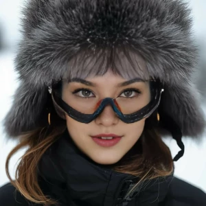 Fur Hat Skier Face Swap