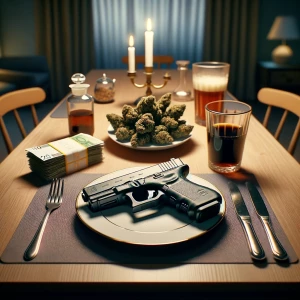 make them european, turn the gun into a glock and make the weed...