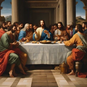 the last supper with jesus and his apostles