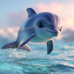 ((score_9_up, score_8_up, score_7_up)),
baby dolphin calf,
juven...