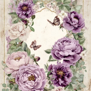 Print-ready junk journal page, A4 portrait full-bleed, 300 DPI....