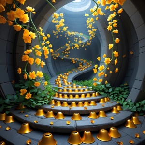 Bellflower Music Tower
A spiraling tower chamber with a floor o...