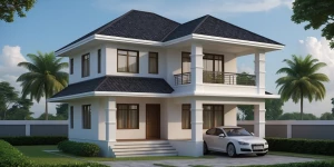 850 sqft house plan 3d