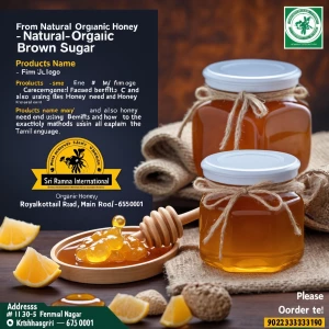 I am seller, from Natural organic Honey and Brown sugar selling...
