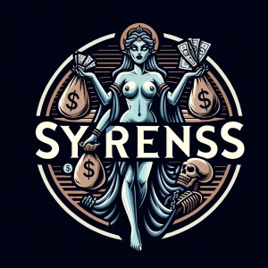 Illustrate a captivating goddess-demoness avatar or mascot style...