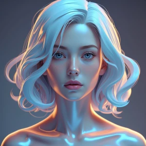 Realistic Super glossy person