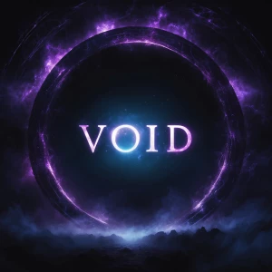 YouTube banner for mystical and paranormal channel ‘VOID’. Dark...
