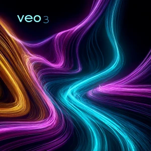 Neon lines glowing and twisting on a digital canvas, with the ph...