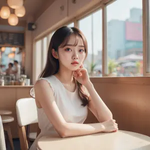(masterpiece, best quality:1.2), 1girl, korean idol, cute face,...