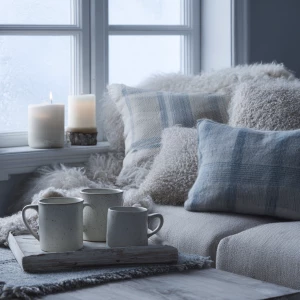 Create a realistic, editorial lifestyle photograph of a Scandina...