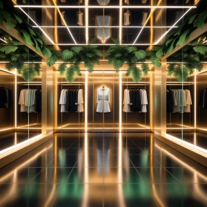 Closet 2 – The Gilded Wardrobe Hall: A corridor of elegance and...