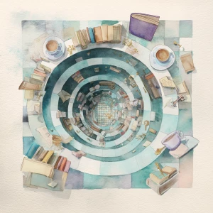 Print-ready junk journal page, A4 portrait full-bleed (approx. 2...