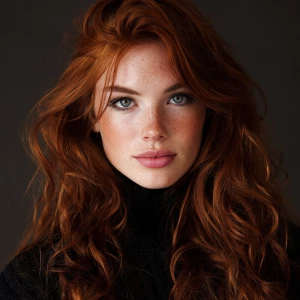 Redhead supermodel
