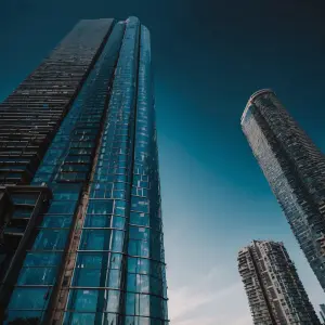 a towering skyscraper called the Azure tower