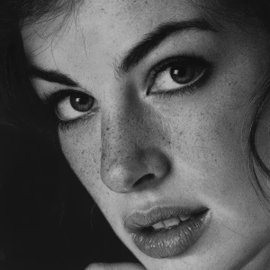Close up of Anne Hathaway