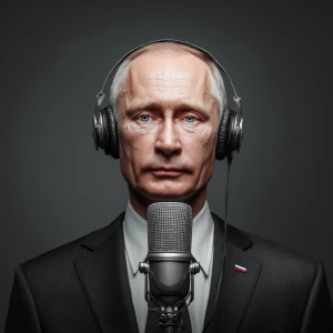 Generate a photo of a Russian man with a Russian accent  Include...