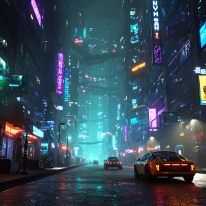 Create a high-quality digital image showcasing a futuristic city...
