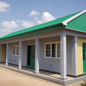 The kechema warehouse project block of the office and guardhouse...