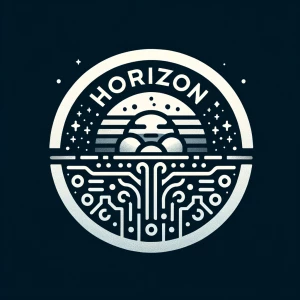 Create a logo for the business name of Horizon Hub Media that do...