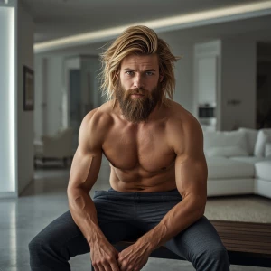 Professional lifestyle photography featuring a fitness enthusias...