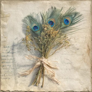 Print-ready shabby-chic square card. Tea-stained parchment with...