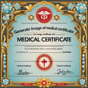 Generate image of medical certificate