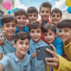 Les 10 petits garçons selfie à la réalité