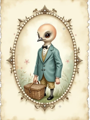 Print-ready junk journal page, A4 portrait full-bleed (≈2480×350...