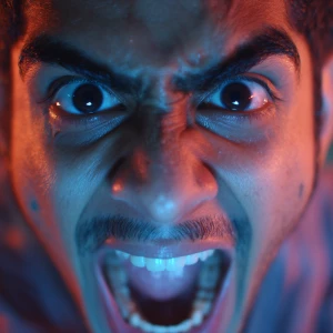 Ultra-realistic YouTube thumbnail, Indian male vlogger with exci...