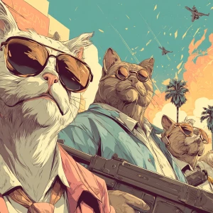 Transform the following scene —  — into an illustration in the s...