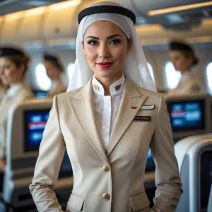 Emirates Airlines cabin crew uniform