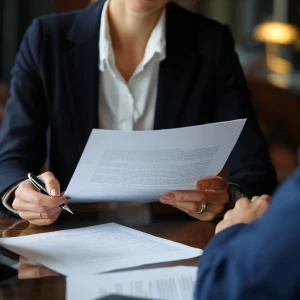 Financial planning, advisory service concept. Female advisor att...