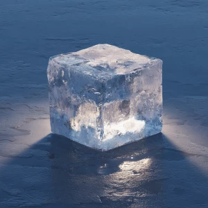 A block of ice