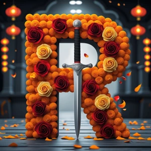 In the word

 RAJPUT

R letter by designing with converting R le...