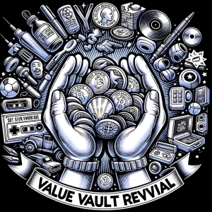 a creative logo for my eBay store, "Value Vault Revival," that t...