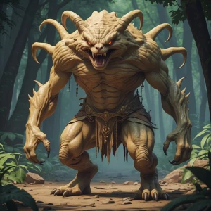 Buatlah gambaran anomali monster yang bertubuh seperti lemari ba...