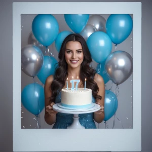 i want a birth day party and then the theme are silver light blu...