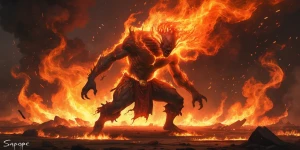 "Slash and Burn" could be a spirit or force of nature, embodying...